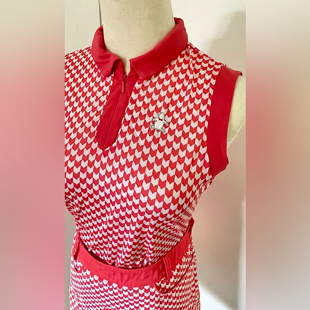 Original Penguin Munsingwear pink gingham golf top (top and skirt set)